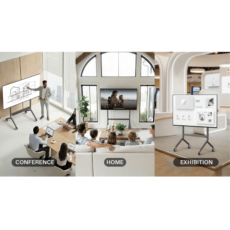 Heavy Duty Mobile TV Cart Stand for 65”-95”TV's (P100)