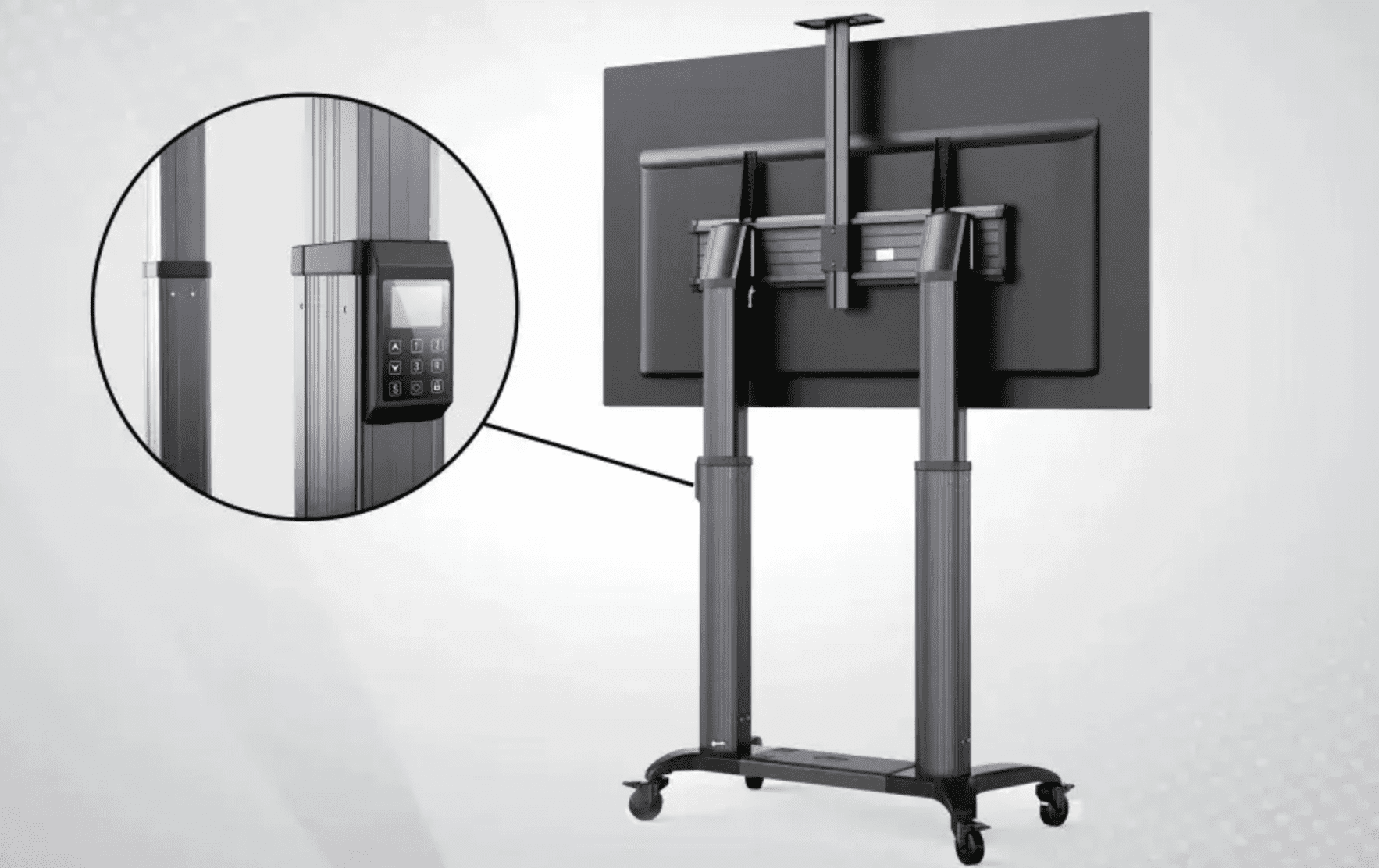 Motorised Mobile Cart for 75-110" TV's / smart boards ( TW100)