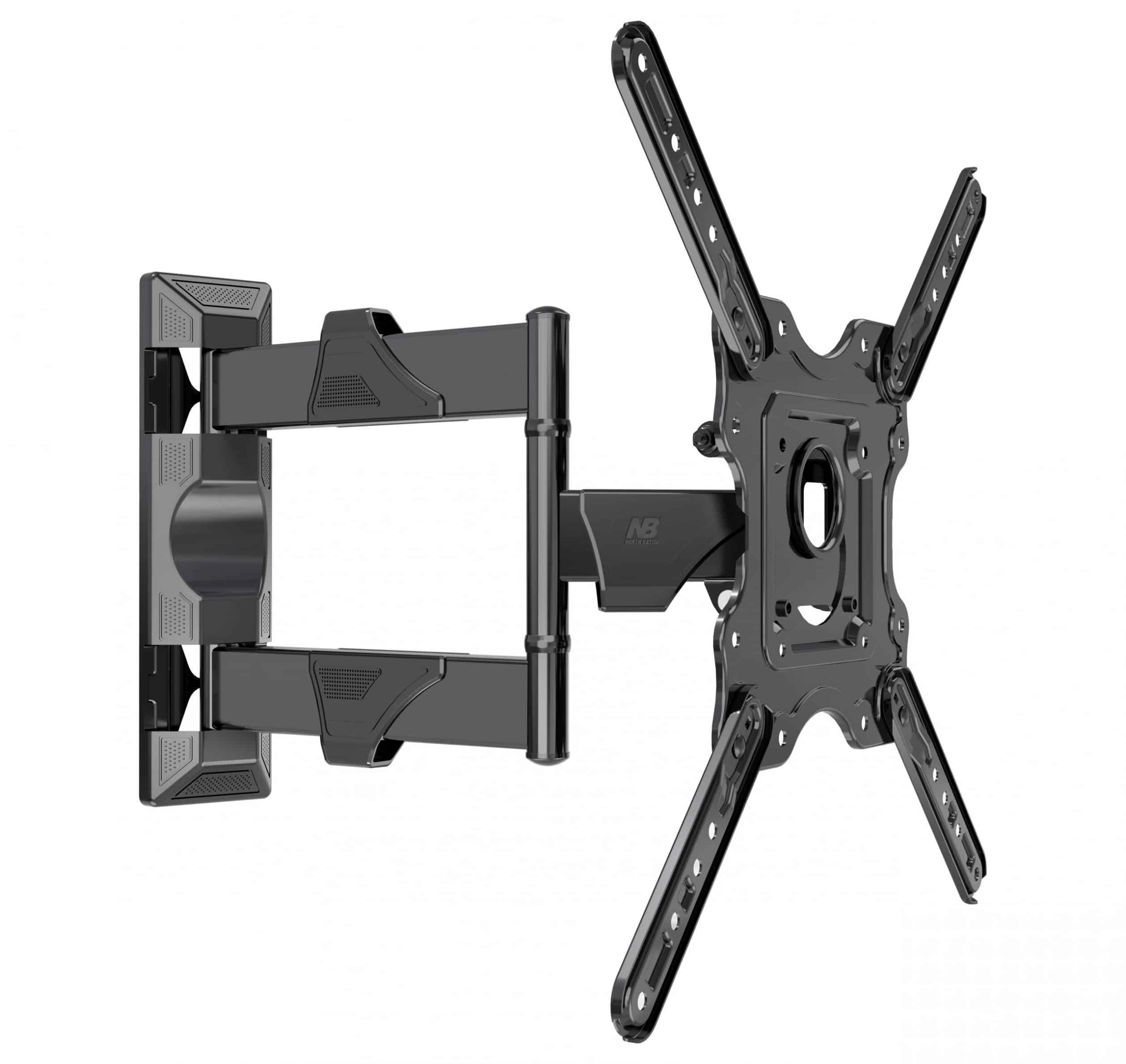 Full Motion Articulating TV Wall Mount Bracket for 32″-55″ LED LCD Plasma Flat Screen Monitor up to 70 lbs Black P4