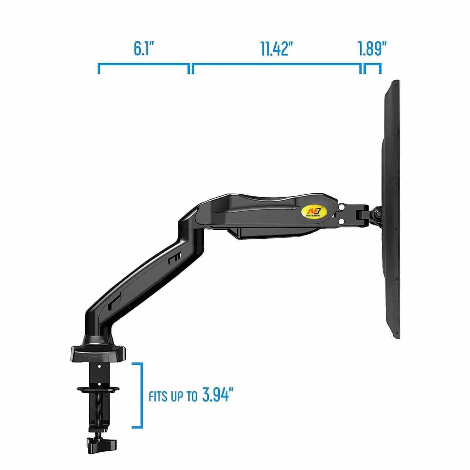 Gas Strut Desktop Dual Monitor- F160