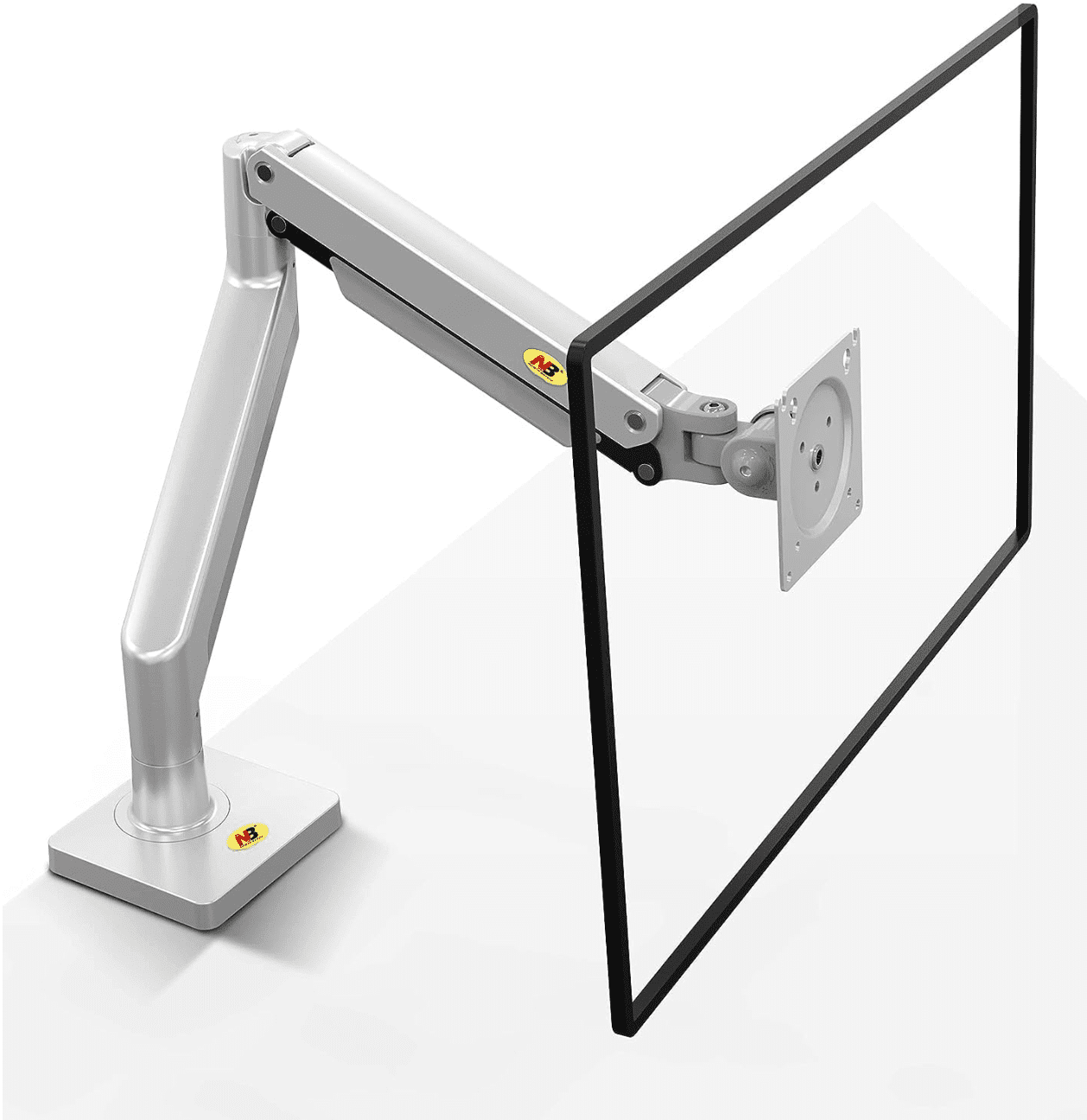 North Bayou Full Motion Gas Swivel Mount for 22''-40'' Monitors - Silver (G40)